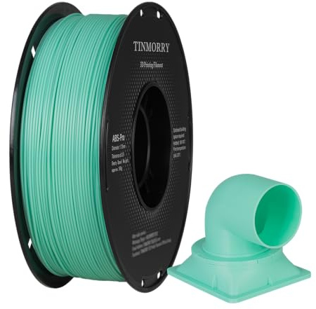 TINMORRY ABS Filament 1.75mm, ABS (Pro) 3D Drucker Filament 1KG, gute Hitzebeständigkeit, stark & haltbar, Maßgenauigkeit ±0.03mm, Cyan
