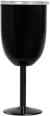 Homla RONNE Weinglas 360ml, Edelstahl (Schwarz)