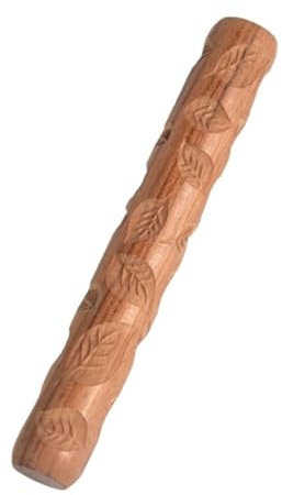 XIUsheUA Rullo pressato con Fango in Legno, Modello in Argilla Goffrata, mattarello in Ceramica, Arte della Ceramica, mattarello Goffrato per Cucina, Cottura(Color 5)
