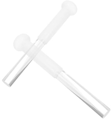 SWOOMEY 2pcs Crystal Wand Singing Bowl Striking Bar for Meditation Acrylic Mallet Singing Bowl Knocking Rod Hand Hammered Accessories