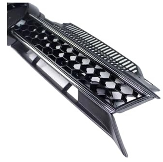 SKINII Kühlergrill Front Kühlergrill Für VW Für Golf 6 MK6 2009 2010 2011 2012 2013 Upgrade Einlass Stoßstange Grill Tuning Honeycomb Grill(Silber)
