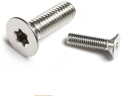 Senkkopfschrauben, 100 Stück M1.4 .6 304 A2-70 Edelstahl GB2673 Sechslappen-Flachkopfschraube(10mm,M1.4 100PCS)