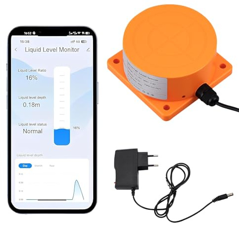 Detector de agua WiFi, sensor de nivel de agua, sensor de nivel de líquido | Sensor de agua inteligente, sensor de nivel de agua y aceite para Tuya Smart Life, IP65 resistente al agua