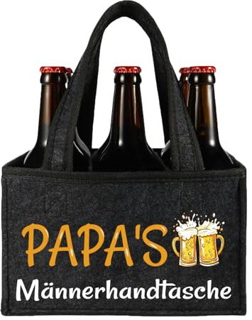 Papa Geschenk, Geburtstagsgeschenk für Papa, Männerhandtasche Bier | Witzige Vatertagsgeschenk für Geschenk Papa , Papa's Männerhandtasche Geschenk für Papa von Kindern