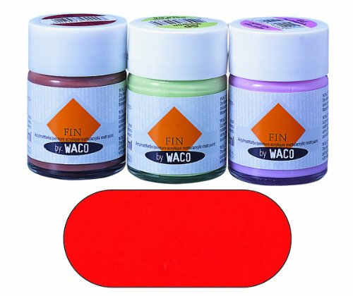Waco fin Peinture acrylique Rouge 50 ml