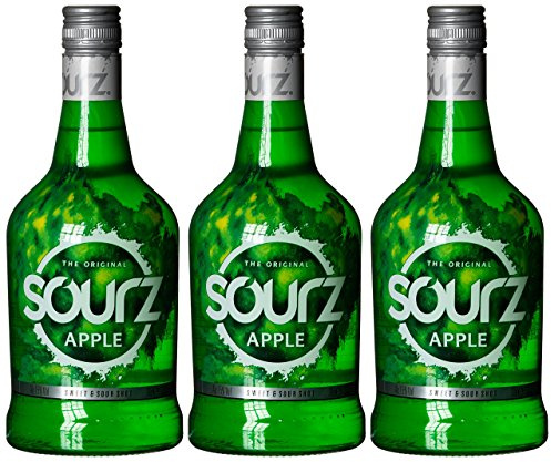 Sourz Apple | Sweet & Sour Likör | 15 % vol |700 ml Einzelflasche