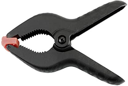 kwb Profi Feder-Zwinge 100 mm, Spann-Weite 40 mm, 2er Pack, hohe Feder-Kraft für Leim- und Klebearbeiten, Feder-Klemme zum klammern und halten