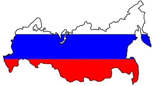 Auto Aufkleber, Car Sticker Россия Russland, Russia. Konturgeschnitten. (ca. 22x11 cm)