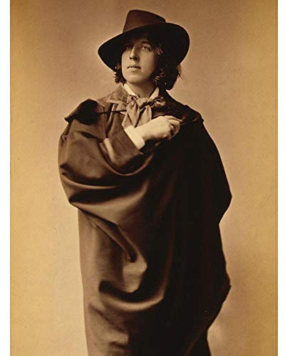 Wee Blue Coo Portrait Oscar Wilde Playwright Poet Irish Legend Art Print Poster Wall Decor Kunstdruck Poster Wand-Dekor-12X16 Zoll