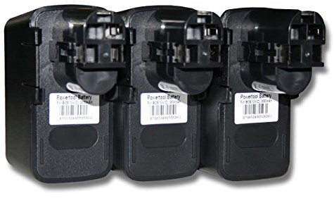 vhbw 3X Akku kompatibel mit Bosch GSB 12 VSE-2, GSB 12VSP-2, GSB 12 VSP-3, GSR 12V Elektrowerkzeug (3000mAh NiMH 12 V)