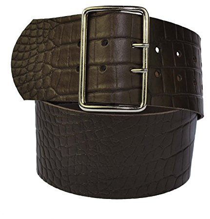 8cm Breit Echt Leder Guertel mit 4 Eckiger Roll Schnalle Wählbar aus 29 Farben und 12 Längen