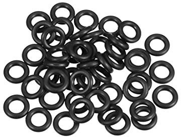 sourcing map 50 Stück O-Ring 6,8mm x 13mm x 3,1mm Dichtungsringe Metrische Nitrilkautschuk O-Ringe Dichtung Gummidichtungen Gummi Unterlegscheibe für Duschablauf Rohr Solardusche Poolpumpe