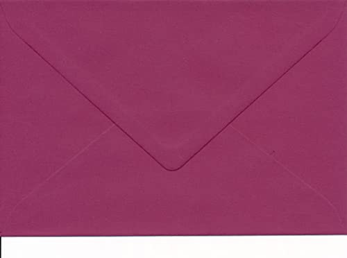 5 echte Rössler Briefumschläge für Briefe, Einladungen, festliche Anlässe oder Karten U5 in Karmin - 12,5 x 18,5 cm