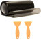 Pellicola per fari auto,300cm*30cm PVC Pellicola Pellicola per Tinte Autoadesivo per Auto Fendinebbia, Posteriore Antinebbia, Fanale Posteriore Nero/Giallo (nero)