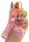 Schlüsselanhänger mit flüssigem Öl, pummeliger Bär, Treibsand, niedlich, schwimmend, bunt, Schlüsselanhänger für Mädchen, rose, Einheitsgröße