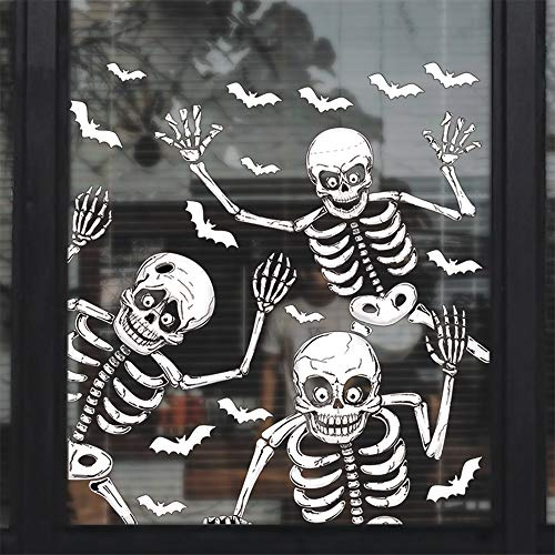 Taspire Halloween Window Stickers Reusable, Halloween Window Clings for Decoration