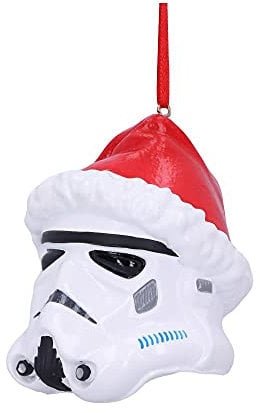 Nemesis Now Stormtrooper Weihnachtsmannmütze, zum Aufhängen, 8,3 cm, Weiß
