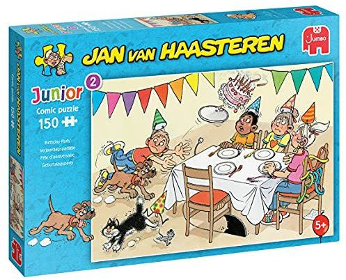 Jumbo Spiele Jan van Haasteren Junior Geburtstagsparty - Puzzle 150 Teile - Puzzle ab 5 Jahren