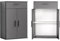 mokebo® Mehrzweckschrank 60cm Breite mit Schubladen 'Der Praktische', kleiner Büroschrank oder Aktenschrank, auch als Schuhschrank oder Aufbewahrungsschrank in 60x90x34 cm (B/H/T) in Anthrazit-Schwarz