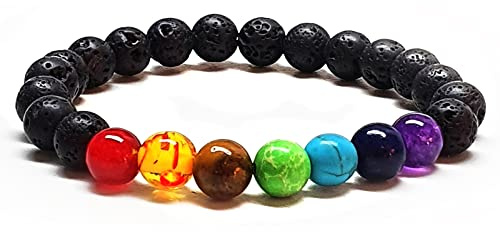 Pixelstudio Steine Armband Perlen Männer & Frauen Unisex Damen Armband Edelstein Naturstein Herren Armband