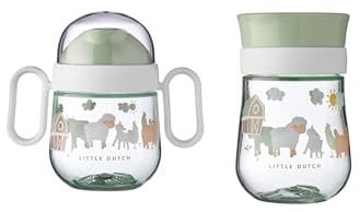 Mepal Juego Mio – 360 ° | Vaso para aprender a beber, a partir de 6 meses, a prueba de fugas, apto para lavavajillas y sin BPA | Little Farm