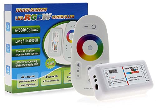 RGBW RGB 4-poliger 5-poliger LED-Streifen-Controller, 2,4 GHz RF drahtlose Touchscreen-Fernbedienung 5050SMD 3528 RGBWW RGBCW LED-Streifen LED Lampe (2,4 G RGBW Controller)