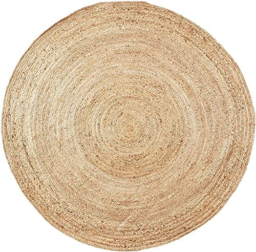 Fine Asianliving Orientteppich Handarbeit Natürlicher Rohrkolben Dur.100cm