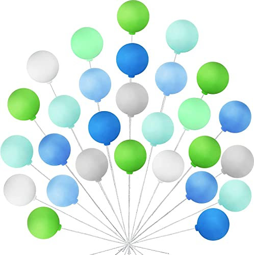 HAOBIN Kuchen Dekoration Kugeln 32 StüCk Luftballons Tortenaufsatz Luftballon Kuchen Topper Cupcake Topper Ball Kuchendeckel Diy Kuchen Dekorieren Valentinstag Geburtstag Hochzeit ZubehöR Dekor (B)