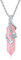 CUOKA MIRACLE Rosenquarz Kette 925 Sterling Silber Schmetterlings Anhänger Halskette für Damen Schmetterling Schmuck Kristall Geschenke für Mädchen Frauen