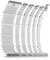 Okinos PSU Cables, Cable Extension PC, 16 AWG 24pin ATX / 4+4pin EPS / 8pin PCI-E / 6pin PCI-E PSU Extension Cable Kit, 30cm Length with Combs, White