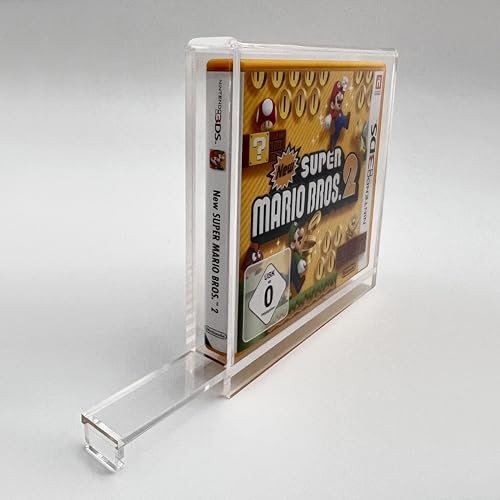 Reset Retro Acryl Box passend für Nintendo 3DS / 2 DS Spiele in OVP - Optimaler Schutz & praktische Aufbewahrung für Sammler - Stilvolle Präsentation Ihrer Sammlung - Transparenz und UV-Schutz