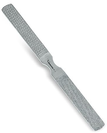 MY AR Store Stainless Steel Foot File, Pedicure, Grooming Foot Skin, Pediatric Foot Care, Double-Sided, 8 inch Long Hard Skin Remover Suitable for Wet & Dry Feet