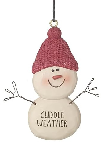 Heaven Sends Cuddle Weather Snowman Christmas Tree Decoration