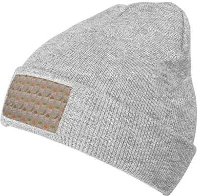 ZISHAK Gorro de lana de punto unisex con diseño de huevera, fideos, ramen, a la moda, versátil, sin ala, para actividades casuales al aire libre, Huevera, fideos, ramen, Talla única