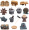 Cayway Mini Fairy Garden Accessories Kit, 14 PCS Zen Garden Accessories Garden Farm Tools Miniature Garden Decorations for Micro Landscape Decoration