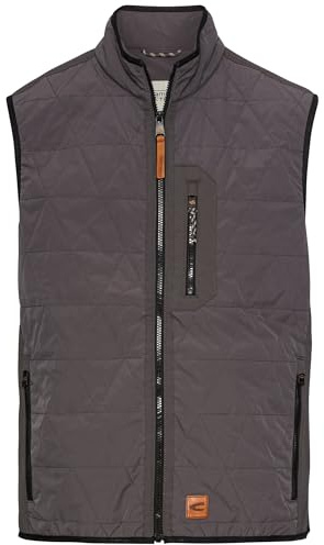 camel active Herren Herren Weste mit Stehkragen – Winddicht | Wasserabweisend | Elastischer Saum