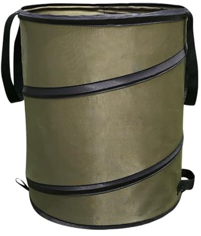 Garden Pop-up Tidy Bag | Colla-psible Trash Can Small/medium/large | Oxford Cloth Dustbin Garden Storage Unit Bin | Reusable Trashcan With Zippered Lid For Outdoor/rubbish/waste/dustbin/animal Feed
