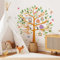 Wandtattoo Bunter Uhrenbaum Wandaufkleber, Tierische Uhr Baumzweig Wandsticker, Wanddeko für Babyzimmer Schlafzimmer Wohnzimmer Spielzimmer Kinderzimmer