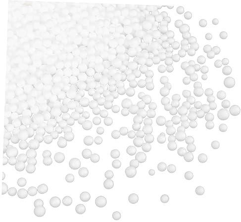 WHAMVOX 1tasche Styroporkugeln Sitzsackfüllung Füllmaterial Stillkissen Leicht Geruchlos Weiße Perlen Für DIY Basteln Polsterkissen Polsterfüllung Puppenfüllung