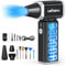 PC Elektrische Druckluftspray Air Staubgebläse ：150000 U/min Stufenlos regelbarer mit 7500mAh Akku Druckluft Jet Turbodry Mini Gebläse Compressed Air Duster für PC Reinigung Sofa Auto Laub Tastatur