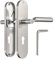 Bwintech 1 jeu de 72mmbéquilles de porte classiques en zinc sur plaque avec trou de ferrure, convenant à la chambre à coucher, à la porte d'entrée, à la porte en bois