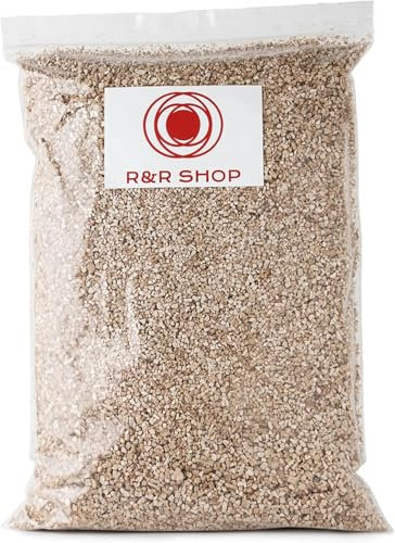 R&R SHOP – Fein expandiertes Vermiculit, neutraler pH-Wert, ideal für Keimung, Wachstum von Pflanzen, Pilzen und Terrarientieren (12L)