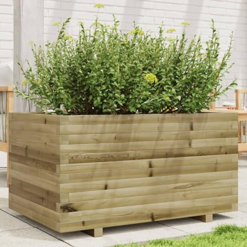 LLEZKBR Furniture Select-Garden Pflanzgefäß 90 x 60 x 49,5 cm imprägniertes Holz Kiefer