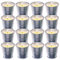 Topsics 16 Pezzi Candela Citronella per Esterno, 16 * 60g Giardino Candele Citronella, 100% Cera di Soia Naturale per Campeggio, Patio, Balcone e Interni.