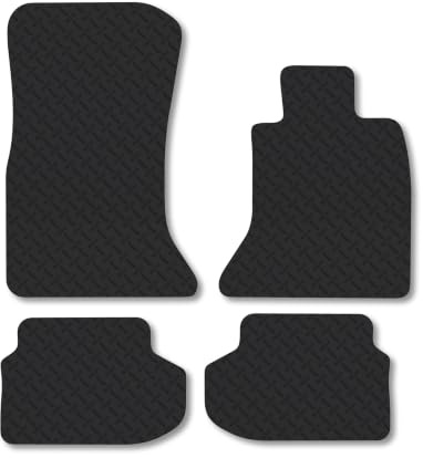 Compatible with Rubber Car Mats for BMW 5 Series (2013-2017) 5mm | Heavy Duty Rubber Tailored Fit Floor Mats Full Coverage Durable Waterproof Accessories Easy Clean Anti Slip Made in the UK