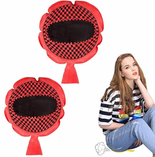 Coussin en Forme de Caca,Coussin Péteur,Jouet de Farces Drôles,N'éMettra Pas de Mauvaises Odeurs,Anti-Stress Joke Ragging Toy Coussin,aux Farces et Divertissements pour Adultes,2 Pièces,Rouge