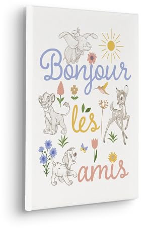 Komar Keilrahmenbild - Disney Classics Bonjour - Größe: 30 x 40 cm - Kinderzimmer, Wanddekoration