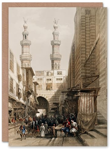 Artery8 David Roberts Art Card Metwaleys Minarets and Grand Entrance