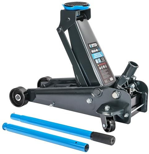 STIX HELN-05 Rangierwagenheber 3 T 130-480 mm Metallräder | Teilbarer Hebel 94 cm, Robuste Stahlkonstruktion, Für Werkstatt und Garage