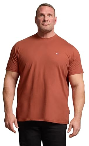 BadRhino Big & Tall Clay Orange Core T-Shirt - Men's - Plus Size Curve